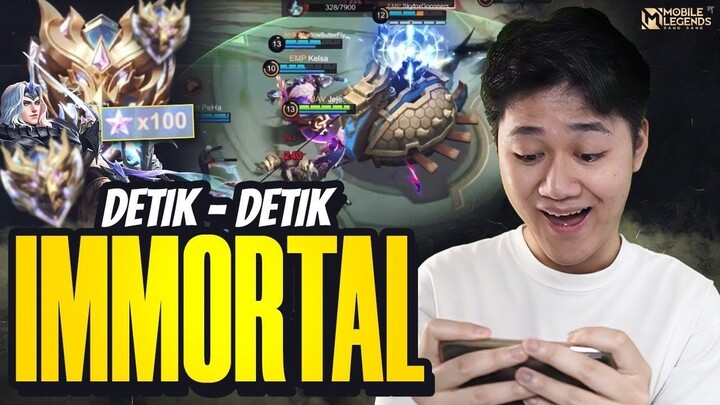 DETIK-DETIK NAIK IMMORTAL DENGAN FULL MABAR VIEWER - Mobile Legends
