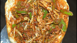 The cumin beef sandwich on the streets of Xi'an is seriously delicious and satisfying!