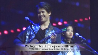 [01.26.2016] Photograph - JK Labajo with JKFam at 1st Wish 107.5 Music Award