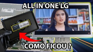 MELHORANDO COMPUTADOR ALL IN ONE LG 22V280 ! UPGRADE SSD M2