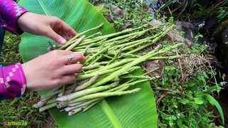 PETIK ASPARAGUS LALU MASAK DI SUNGAI DENGAN SAUS MADU MURNI MADUKARTA