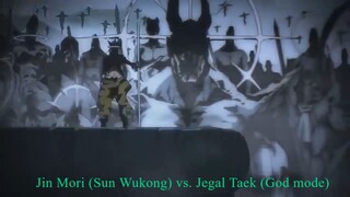 The God of High School 2020 : Jin Mori (Sun Wukong) vs. Jegal Taek (God mode)