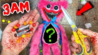 (SCARY) CUTTING OPEN HAUNTED KISSY MISSY DOLL AT 3 AM!! **WHAT'S INSIDE HAUNTED DOLL?**
