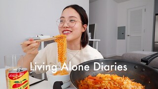 Living Alone Diaries | My attempt at Korean Mukbang, cook and chit chat with me!