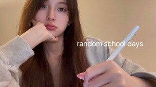 vlog06 / random school days / living alone / university requires the courage to face repe*on :)