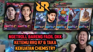RANKED NGETROLL SAMA FADIL DKK KETEMU RRQ R7 & TAKA MALAH MENANG ! WKWKW - Mobile Legends