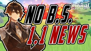 NEW GLIDERS, NEW SYSTEMS, PORTABLE WAYPOINT, AND MORE! [NO BS] OFFICIAL 1.1 NEWS - Genshin Impact