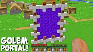 New WAY TO BUILD A GOLEM PORTAL in Minecraft ! SUPER IRON GOLEM PORTAL !