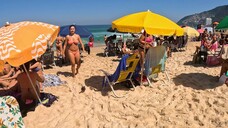 😎 BEACH WALK in Rio Brazil _ 🌴 LEBLON BEACH 2024 4K UHD _ JUNE Compilation