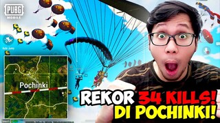 GAK MASUK AKAL! TURUN POCHINKI DAPAT 34 K1LLS! REKOR TERBARU! - PUBG MOBILE