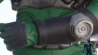 Use of Kamen Rider Antelope's special equipment to support the scene