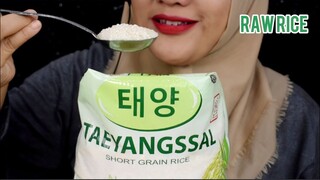 SALANGHAEYO 사랑해요 | ASMR RAW RICE EATING | RAW RICE 🇰🇷🇰🇷🇰🇷|MAKAN BERAS MENTAH  KOREA|ASMR INDONESIA