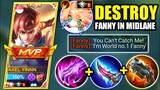 YIN VS FAST HAND FANNY | BEST ONESHOT BUILD TO COUNTER PRO FANNY IN MIDLANE | MOBILE LEGENDS