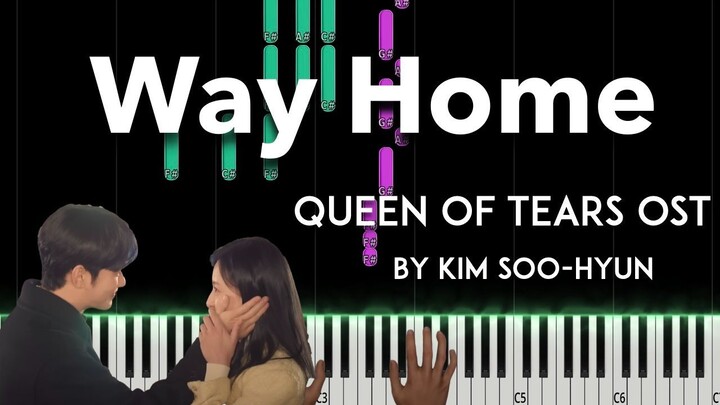 청혼 (Way Home) by Kim Soo Hyun (Queen of Tears OST) piano cover + sheet music + lyrics