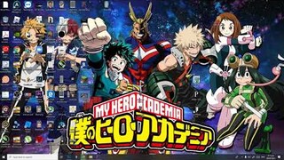 Creating My Hero Academia wallpaper for my PC