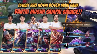 SAAT RRQ HOSHI BOSEN MAIN RANK. AUTO INCER SATU ORANG SAMPE DEATH 12!!