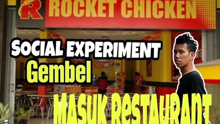 Social  experiment  gembel masuk restaurant  apakah bakal di usir?