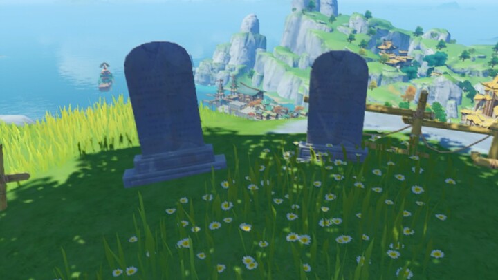 They were buried where they could see the entire Liyue Harbor