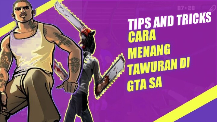 tips and tricks cara menang tawuran di gta sa #chainsawman #gtasanandreas