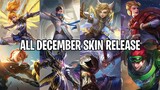 ALL UPCOMING DECEMBER SKIN RELEASE 2019 (Claude Christmas Carnival First Look) - Mobile Legends