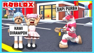 Aku Dan Adiku Di Rampok Sapi Purba Di Roblox Brookhaven ft @Shasyaalala