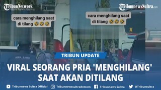 VIRAL Video Seorang Pria Penumpang Motor Menghilang Saat Akan Ditilang!