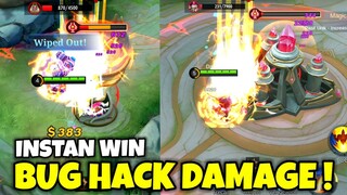 BUG HACK DAMAGE MOBILE LEGENDS ! 1 HIT TURET HANCUR DAN MUSUH AUTO MATI !!