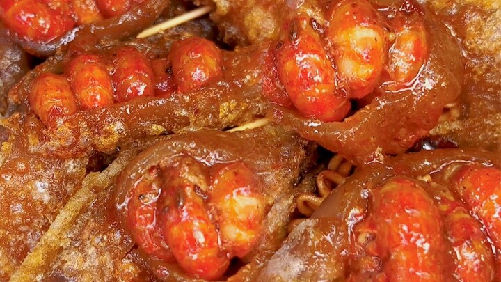 سيلهث من الشهوة! نودلز مغمسة بالجبن مع قطع التشوبي لوبستر! قنبلة الكربوهيدرات في الصيف! 【قائمة طعام 