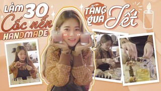 Vlog#77 TỰ TAY LÀM NẾN TẶNG QUÀ TẾT | Gà Tây Tây