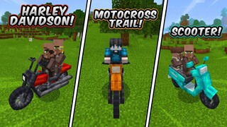 ADDON SEPEDA MOTOR KEREN DI MINECRAFT! - SUPPORT MCPE! 1.17+