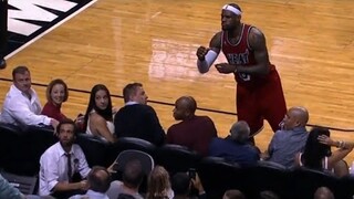 LeBron James Plays Catch With a Fan in the Crowd!