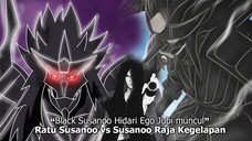 BLACK SUSANOO HIDARI VS RED SUSANOO SARADA - BORUTO TWO BLUE VORTEX 12 PART 95 - BORUTO EPISODE 300