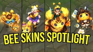 All New Bee Skins Spotlight Orbeeanna, BZZZiggs, Heimerstinger, Nunu & Beelump | League of Legends