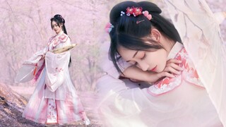 ❀樱花雨中即兴起舞❀繁花【久莺】万亩樱花园中感受樱花雨的浪漫