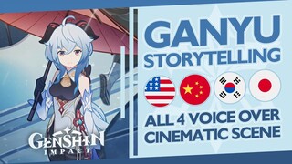 Ganyu Storytelling Scene in All Languages [EN JP KR CN] Genshin Impact