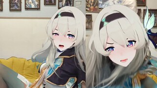 Whose good person bends down like giving birth to a child?!