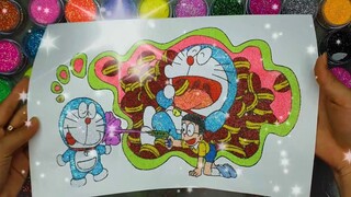 Vẽ Và Tô Tranh Cát Doraemon