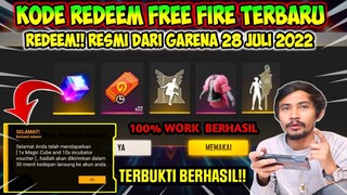 KODE REDEEM FREE FIRE TERBARU 28 JULI 2022 HARI INI