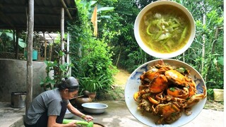 Canh bầu cua đồng mẹ nấu ngọt ngào hương vị đồng quê (gourds cook crabs)Cơm Mẹ Nấu