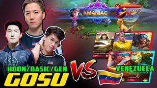 Gosu Squad Encounter Venezuela Player in Rank! | Cross Serve Match | N.A. vs Venezuela ~ MLBB