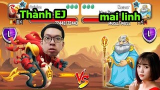 Leo Rank Gặp Người Nổi Tiếng Mai Linh Zuto - Dragon City - Top Game Android Ios - Thành EJ