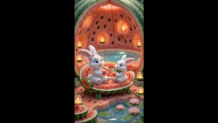 Watermelon House rabit fun a short story