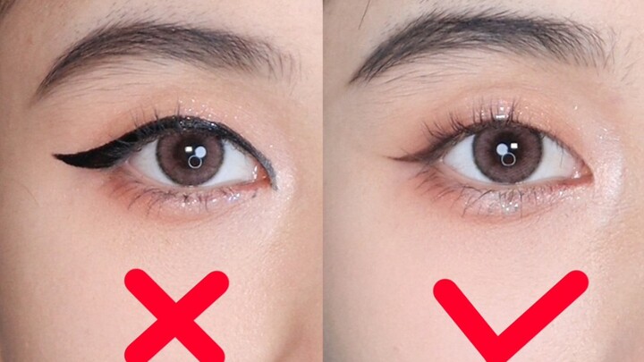 Mắt một mí + tay run thì kẻ eyeliner thế nào?? Dành cho người mới tập, không khéo tay thử xem~