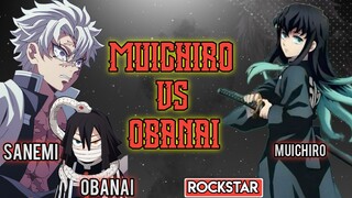 MUICHIRO VS OBANAI AND SANEMI , ROCKSTAR #AMV/ANIME EDIT