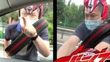 Kamen Rider ขับรถซึ่งกุญแจรถถูกขโมย