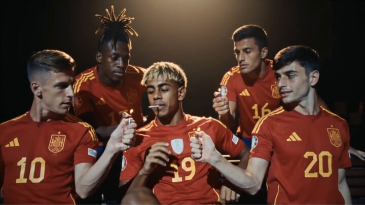 Leaked footage of Spain’s championship celebration screen