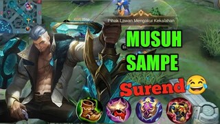 MUSUH DI BUAT SUREND‼️ Fredrinn gameplay best build 2022~MLBB