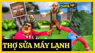 [ Scary Teacher 3D ] Thầy HEROBRINE Trở Thành Thợ Sửa Máy Lạnh Cho Cô THẢO | @MV Channel     ​