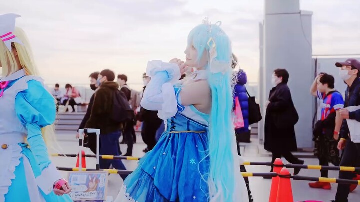 I danced at the world's largest anime fan exhibition Comic Market105 ❄️アイ/Ai❄️ Snow Miku 2019 cospla