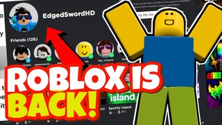 ROBLOX IS BACK!!! What are you waiting for PLAY NOW | Roblox Shutdown (May 2022)